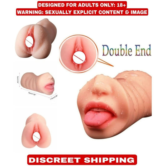 DRANIT 2 IN 1 MOUTH + VAGINA – 3D POCKET PUSSY – BLOW JOB – INDIAN DARK MALE MASTURBATOR SEX TOY FOR MEN