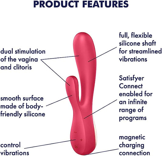 Mono Flex Rabbit Vibrator – white