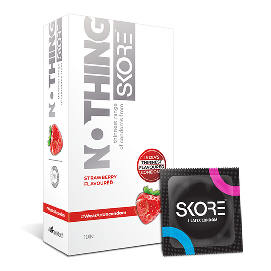 Skore Nothing Strawberry condoms 1 pack(10pcs)