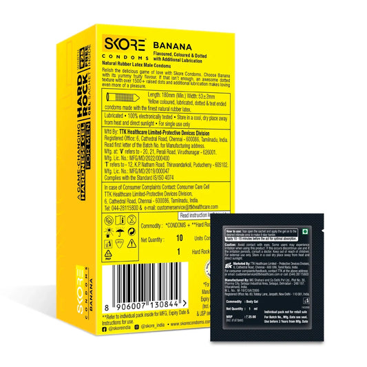 Skore Banana flavour Condoms
