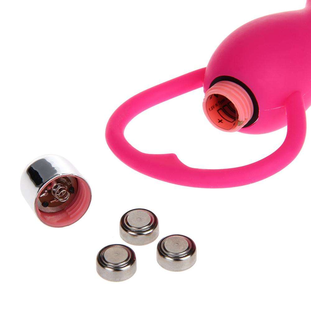 Premium Silicone Beaded Massager Ring with Vibrating Function