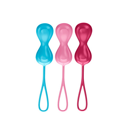 Power Balls Kegel Set of 3 Turquoise& Red