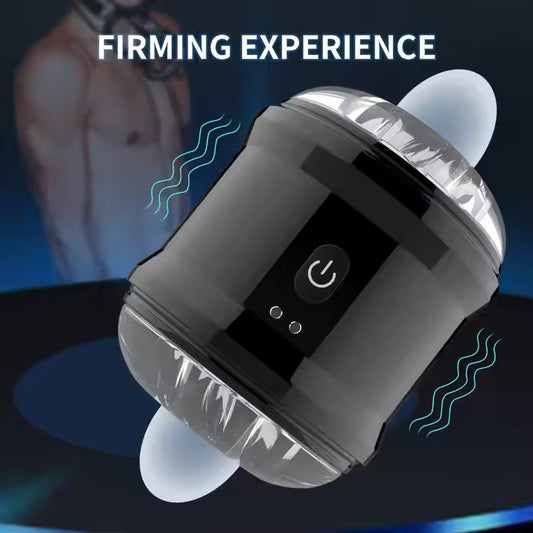 DRANIT VIBRATING DOBLE HALL MASTURBATION CUP