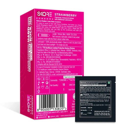 Skore Strawberry Condoms