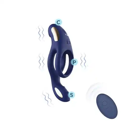 Skore Tremor – Dual Motor Vibrating Ring with Ball Strap