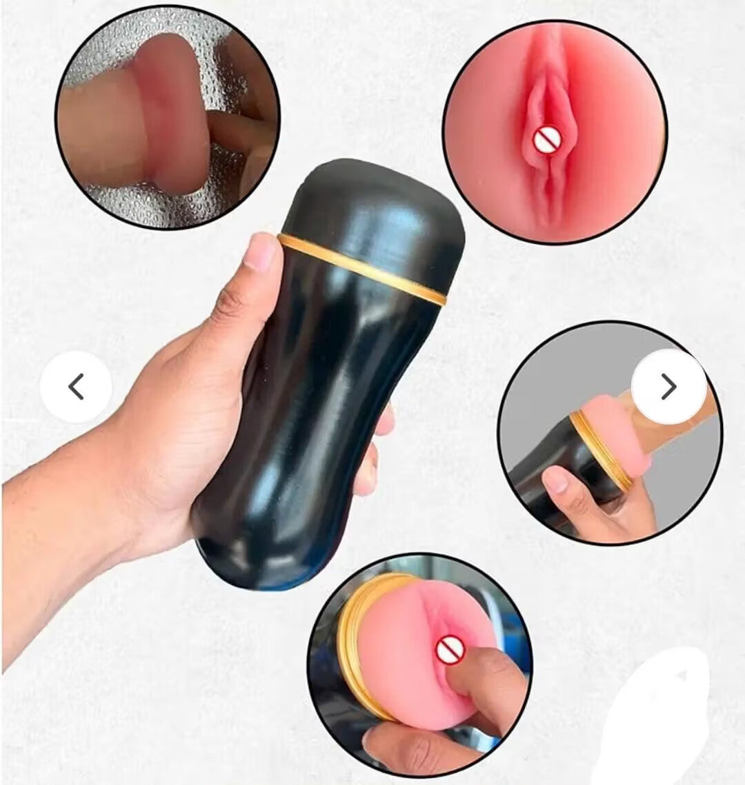 Male Masturbator Cup — Realistic Pocket Stroker