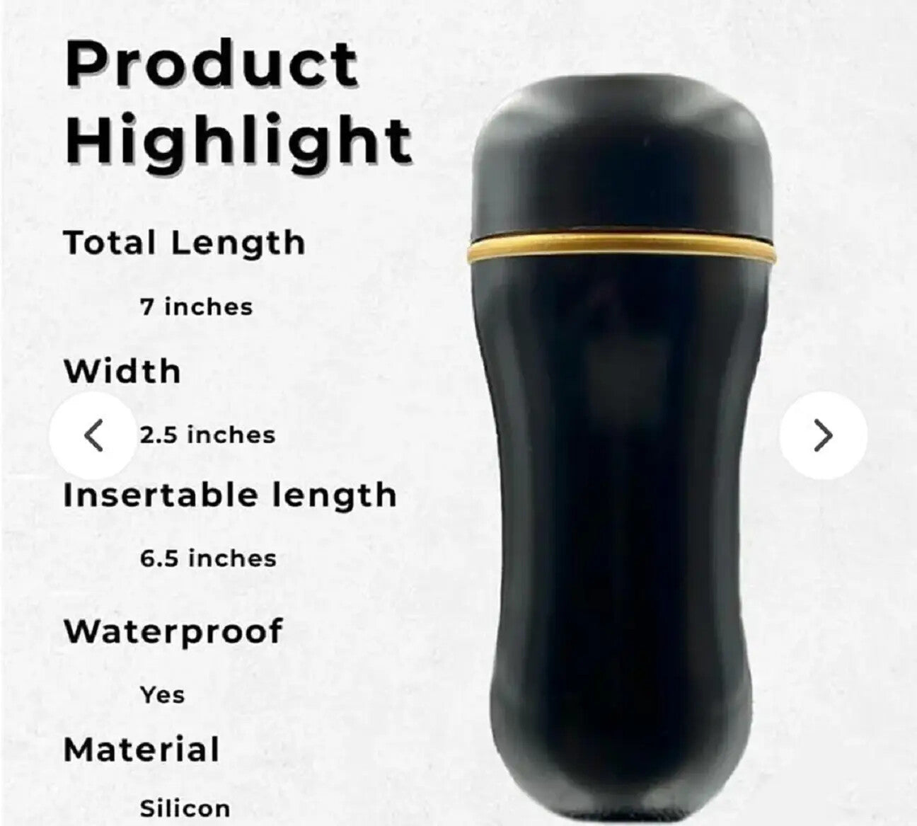Male Masturbator Cup — Realistic Pocket Stroker