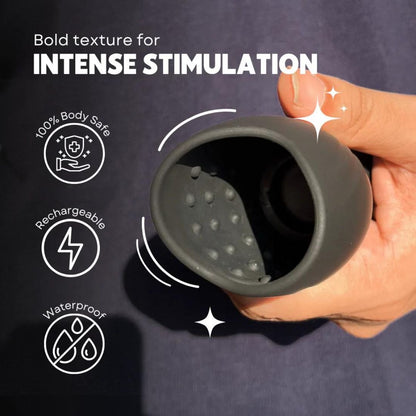 Rechargeable Silicone Vibrating Male Masturbator Sleeve Waterproof Design