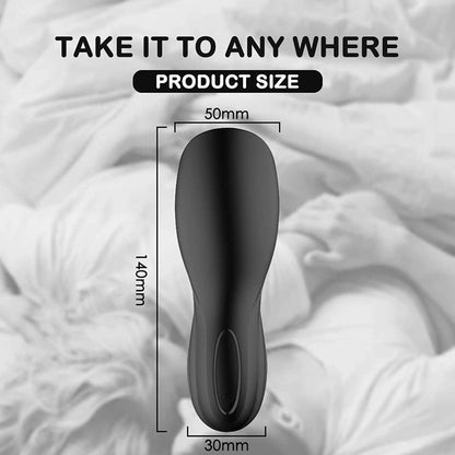Rechargeable Silicone Vibrating Male Masturbator Sleeve Waterproof Design