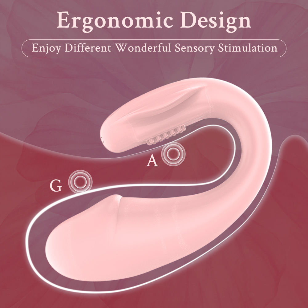 Remote Control U-Shaped Silicone Vibrating Massager Rechargeable Waterproof Design