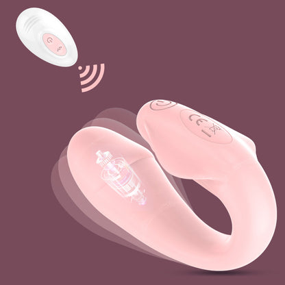 Remote Control U-Shaped Silicone Vibrating Massager Rechargeable Waterproof Design