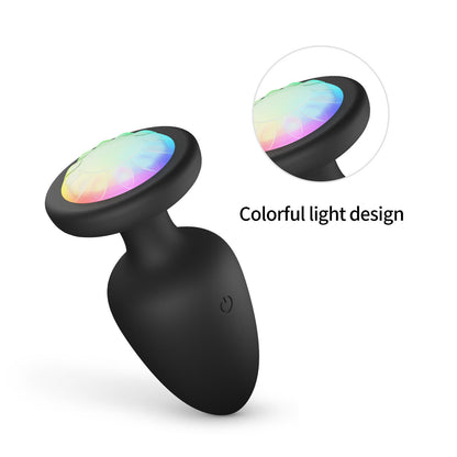 Rechargeable Silicone Vibrating Plug with USB Charging Waterproof Design