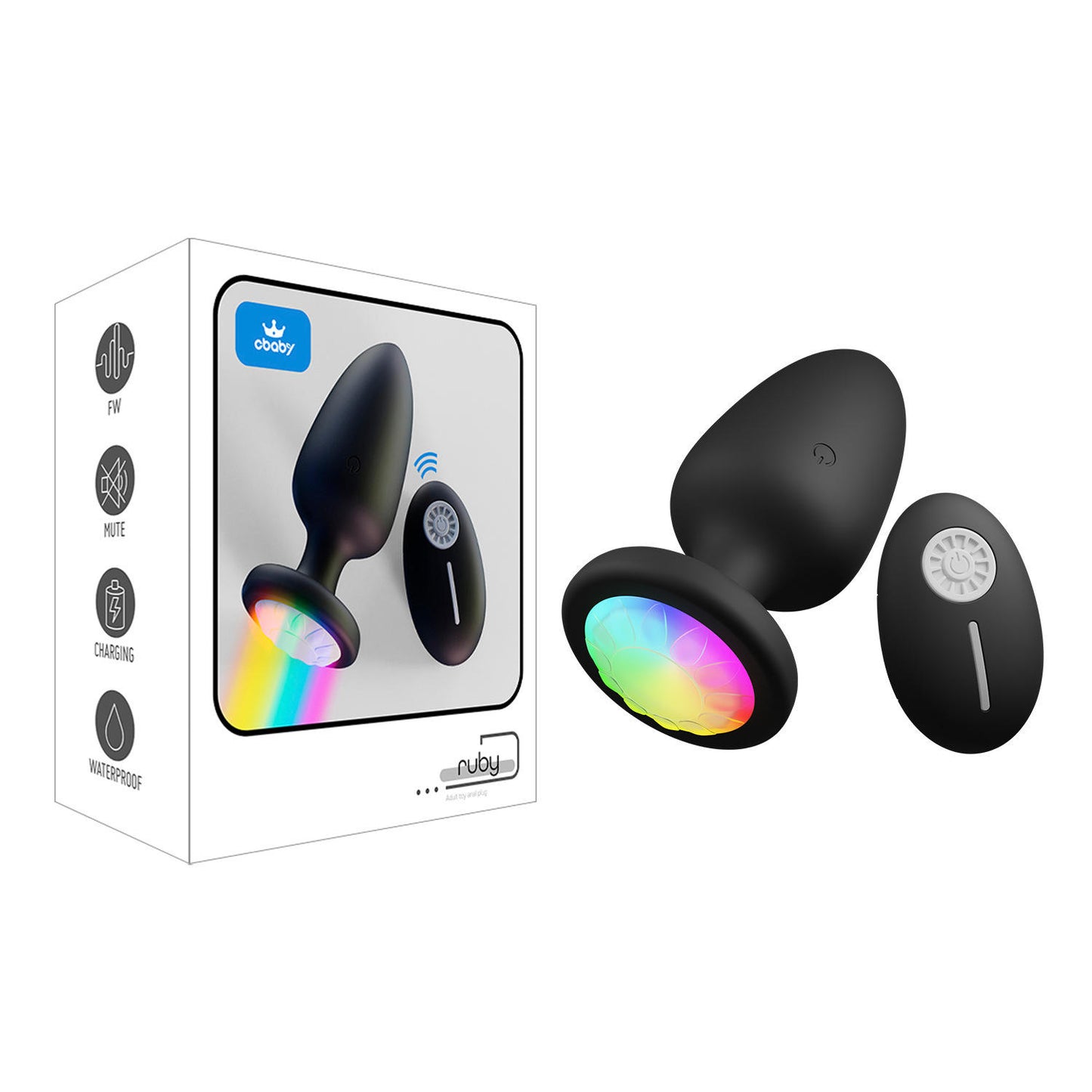 Rechargeable Silicone Vibrating Plug with USB Charging Waterproof Design