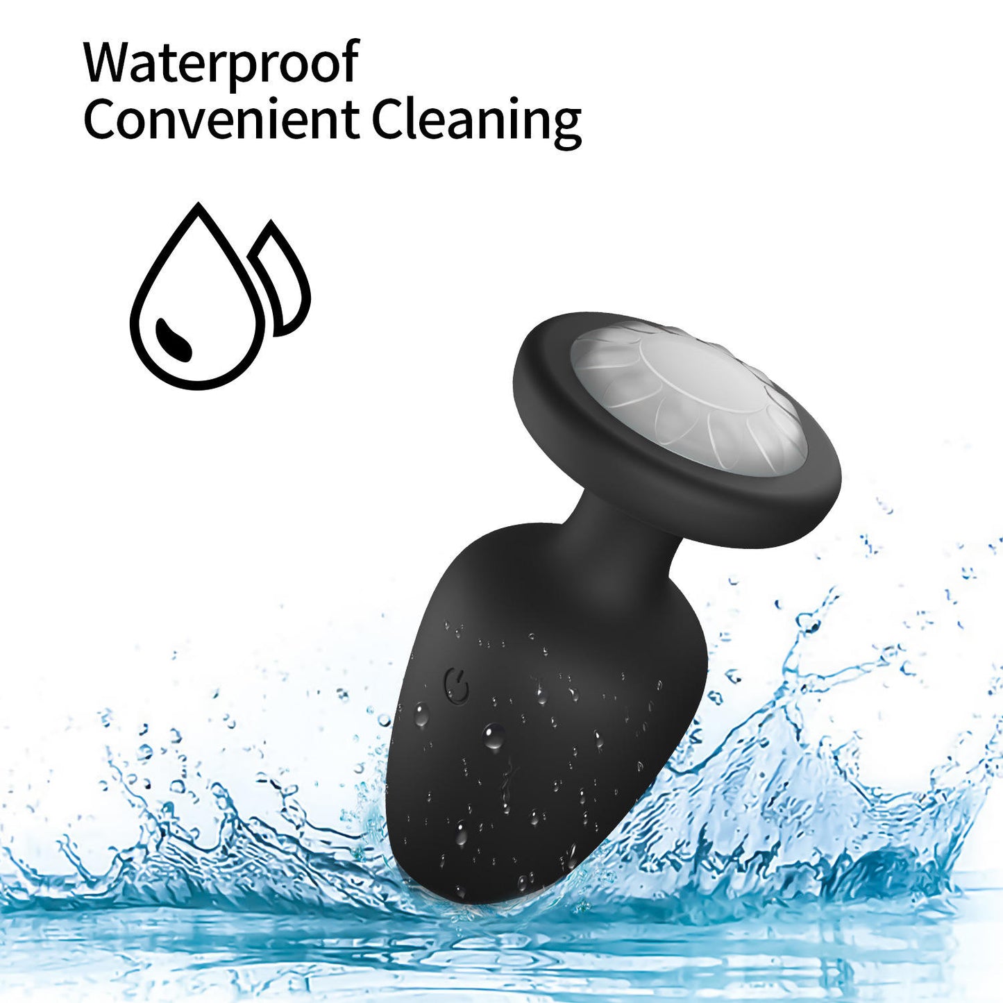 Rechargeable Silicone Vibrating Plug with USB Charging Waterproof Design