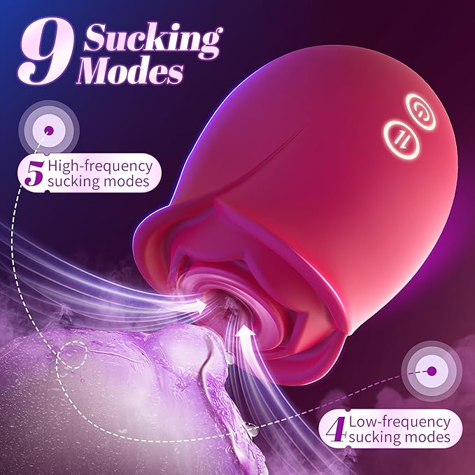 Dranit Rose Pleasure Toy — Air Suction Vibrator