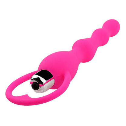 Premium Silicone Beaded Massager Ring with Vibrating Function